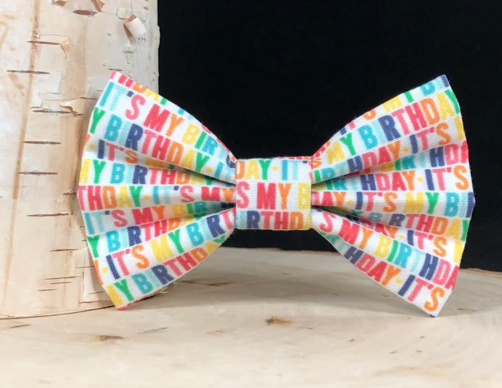 It’s My Birthday Dog Bow Ties