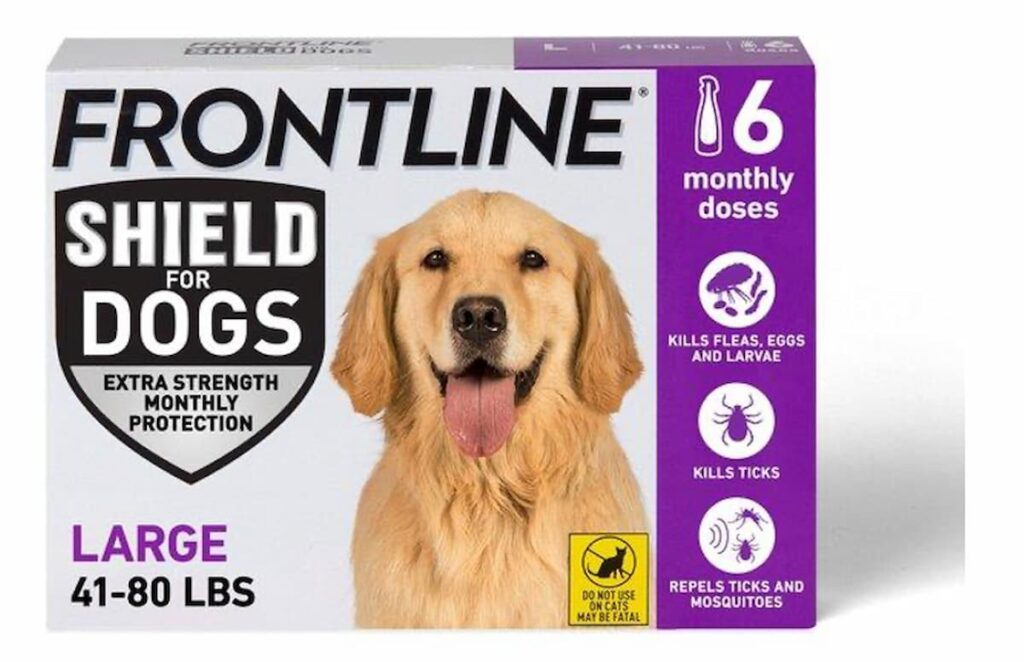 Frontline Shield for Dogs large sized box